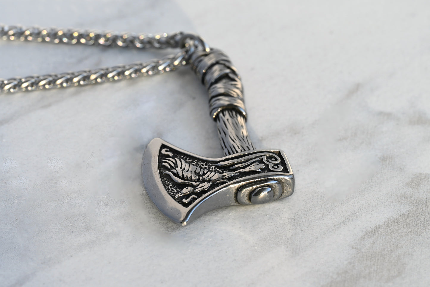 Men's Viking Axe Necklace