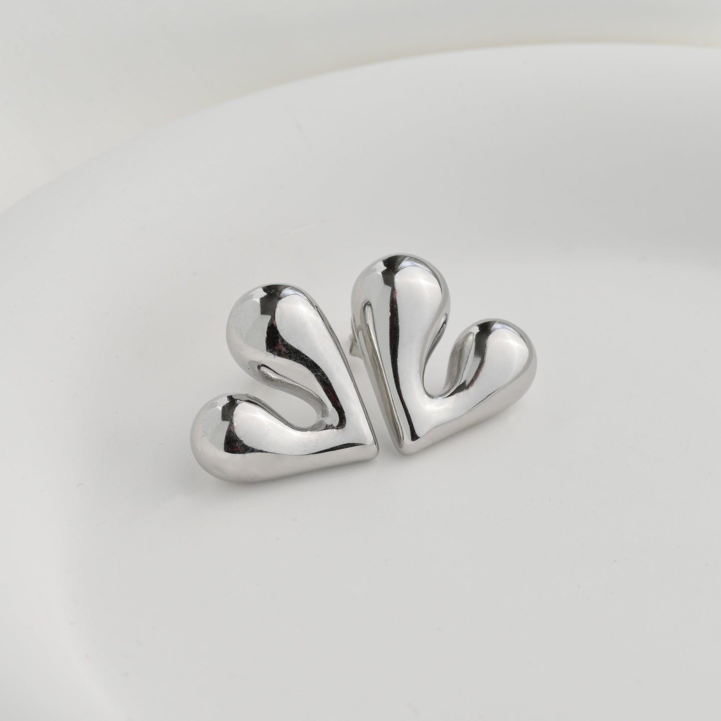 Puffed Heart Earrings