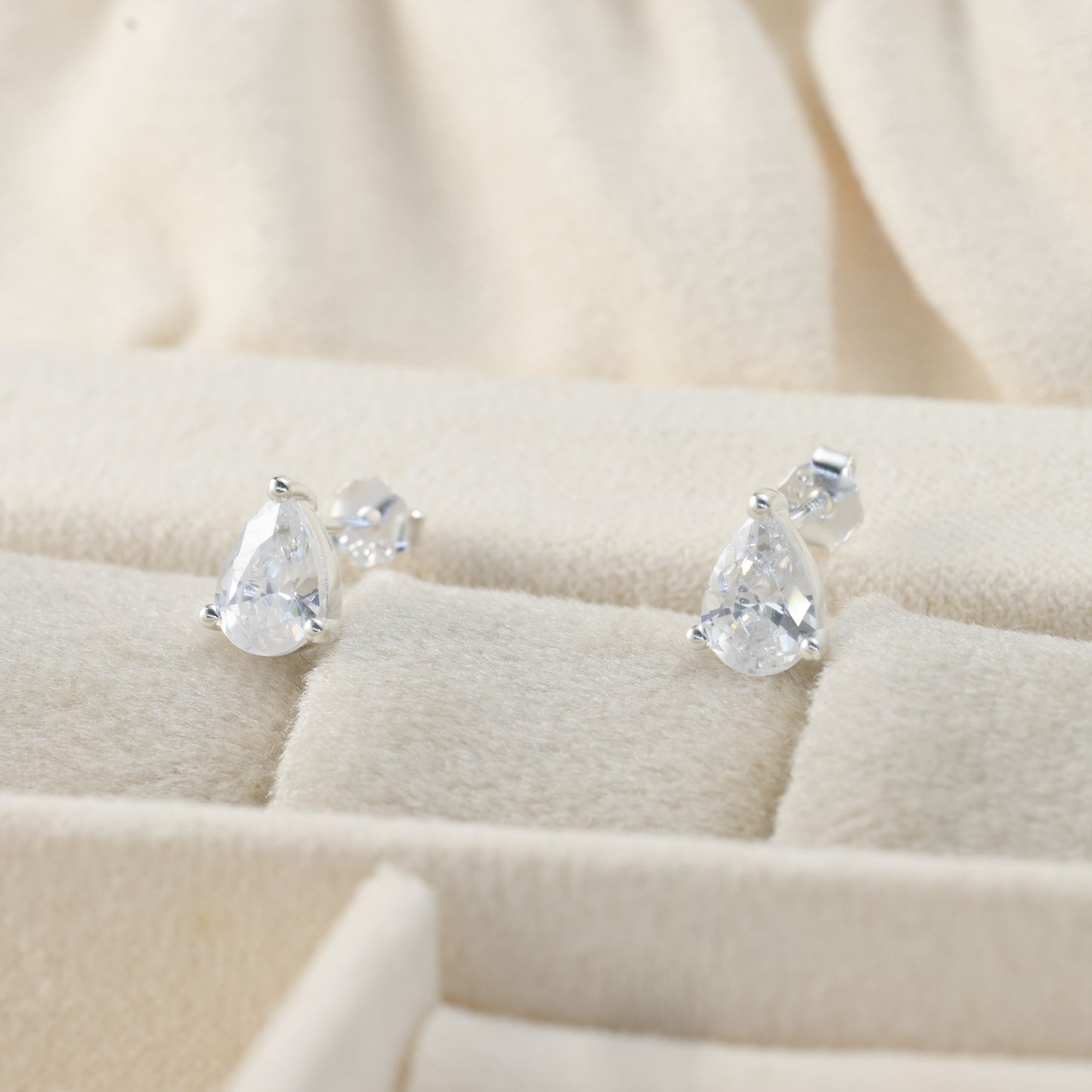 Pear Diamond Studs