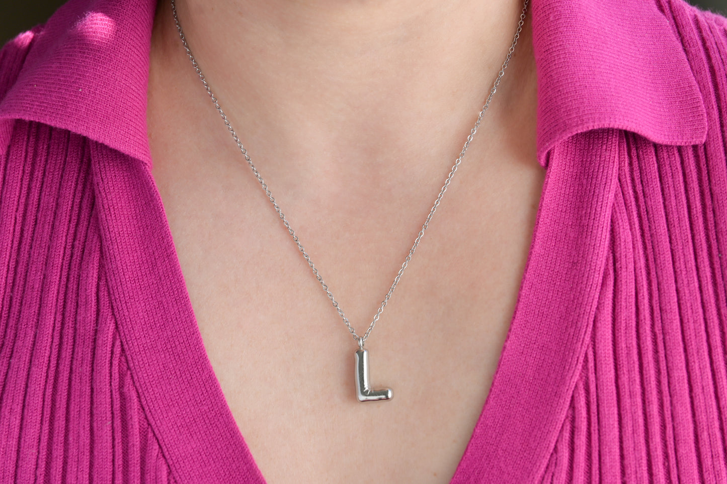 Molten Initial Necklace