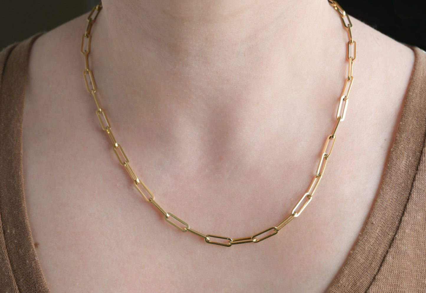 Bold Paperclip Necklace