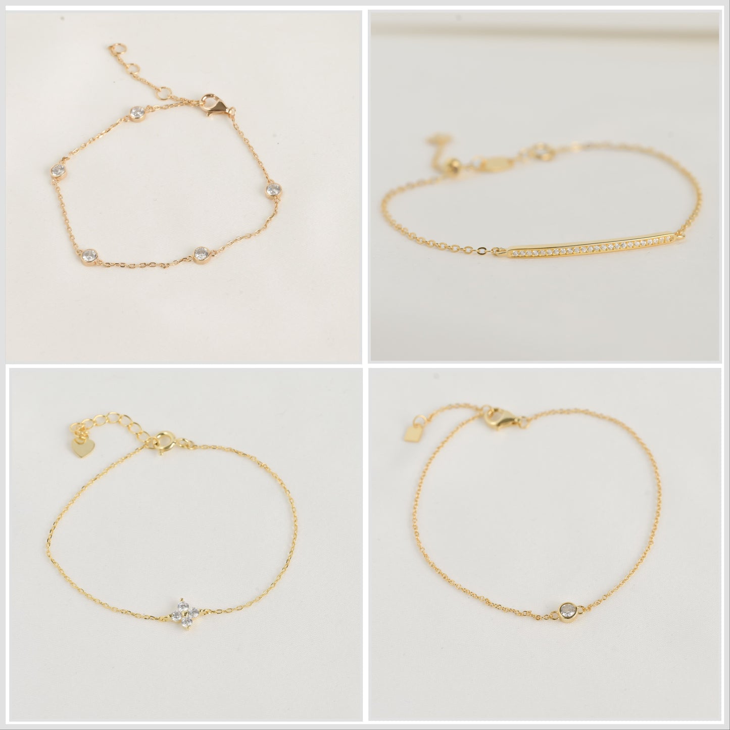Silver Diamond Bracelets