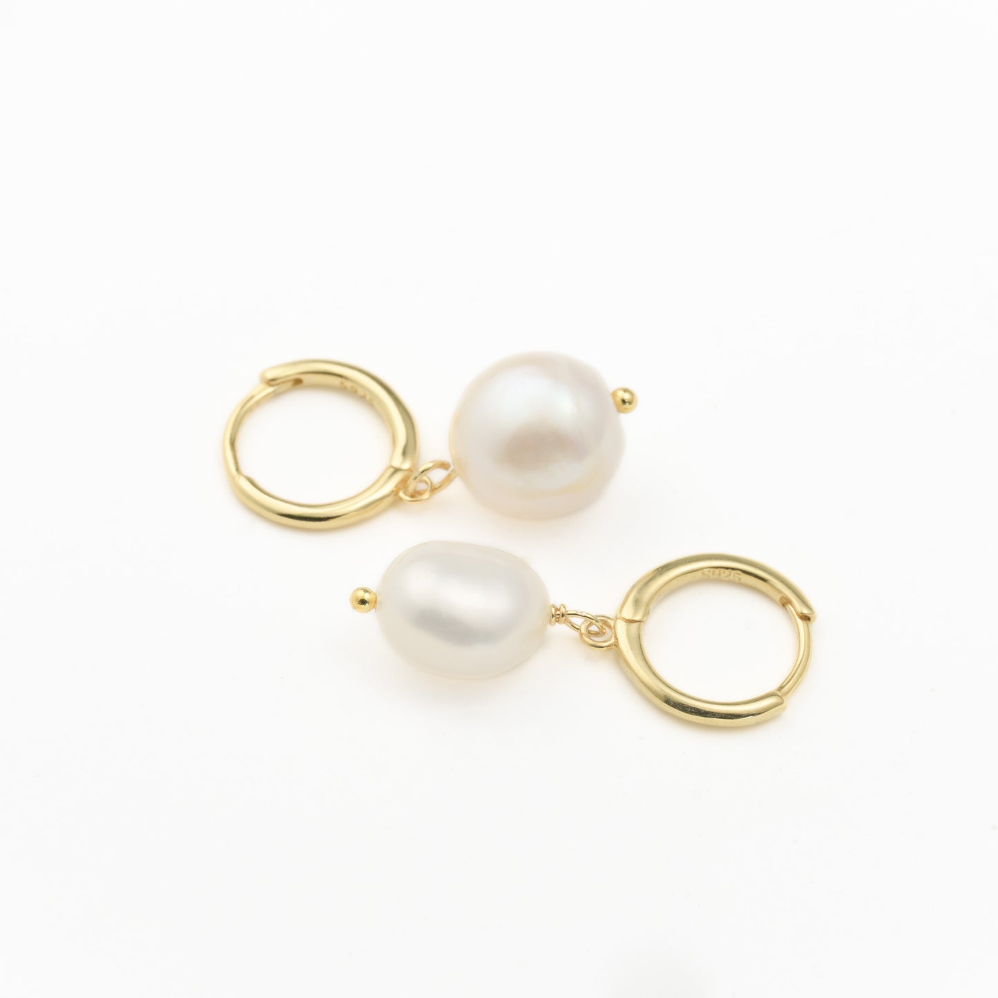 Silver Pearl Drop Earrings