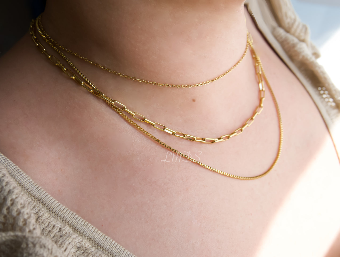 Layered Paperclip Necklace