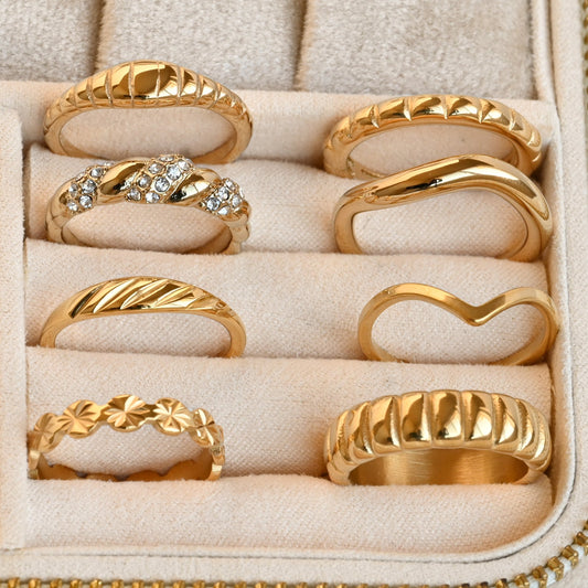 Gold Stacker Rings