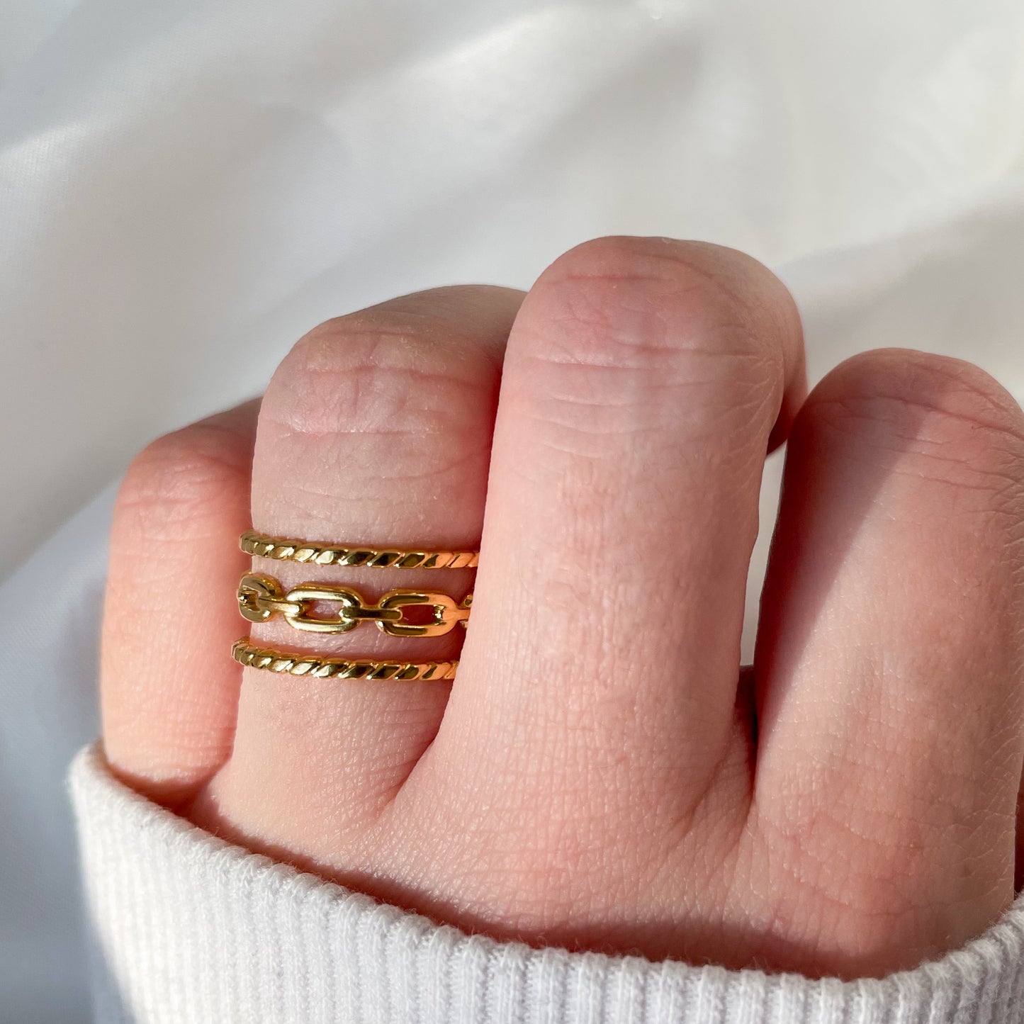 Layered Gold Rings