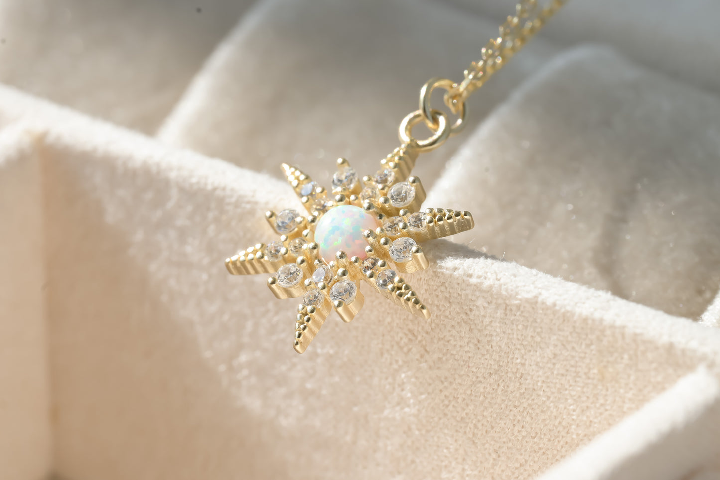 Opal North Star Necklace