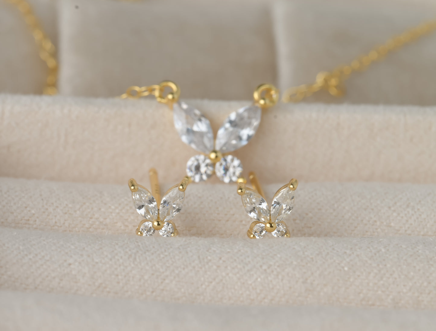 Marquise Butterfly Studs