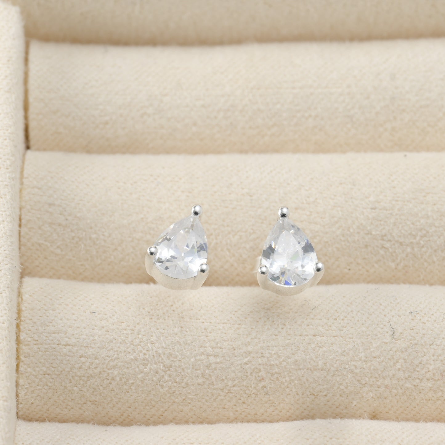 Pear Diamond Studs