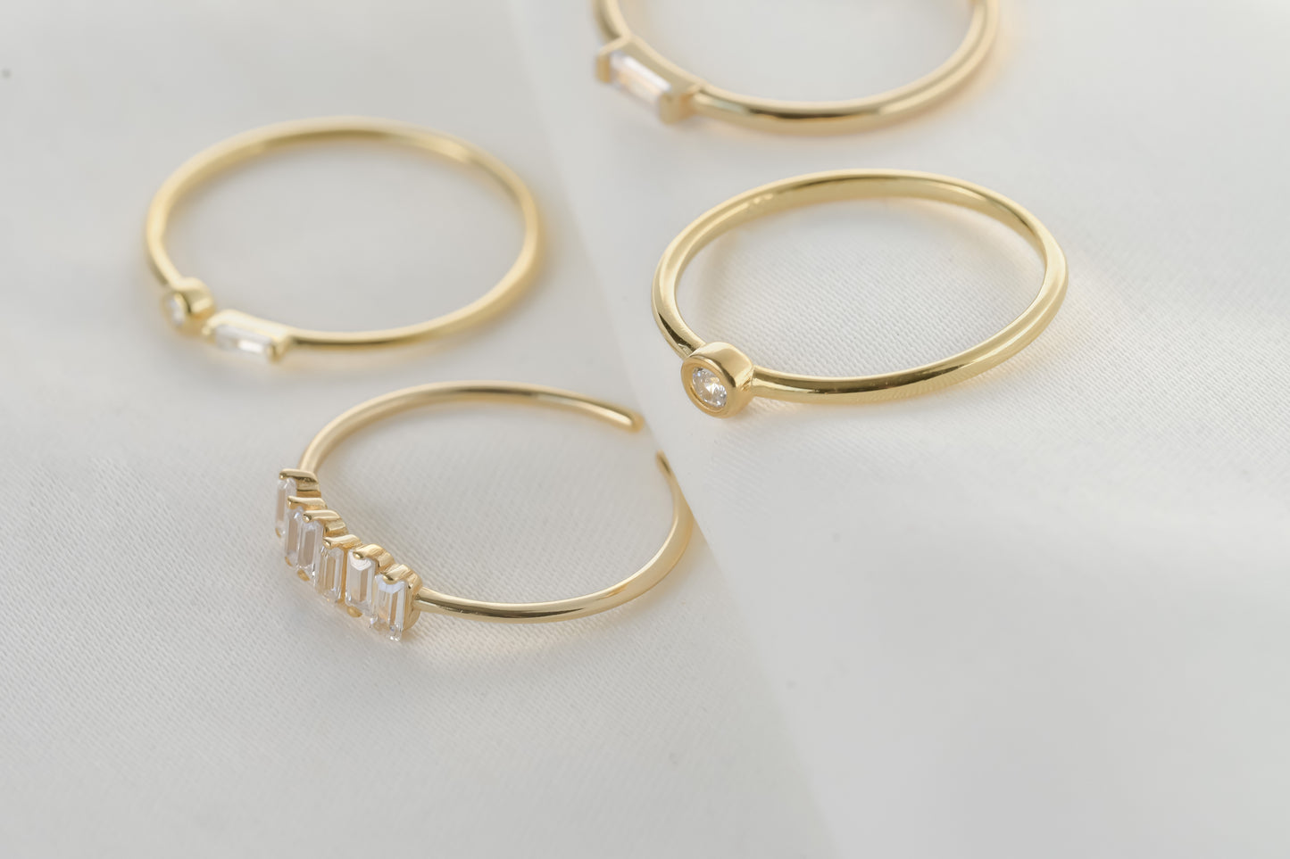 Silver Diamond Rings