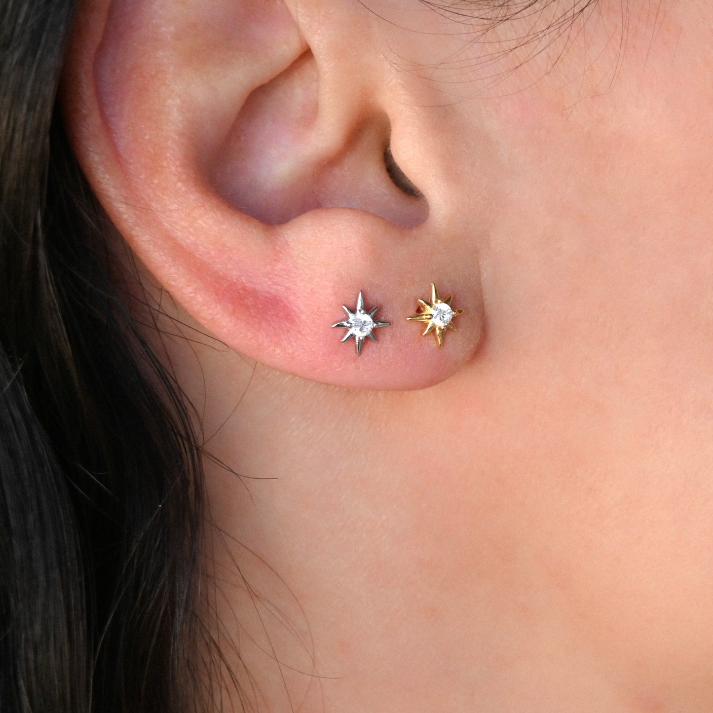 Silver Star Studs