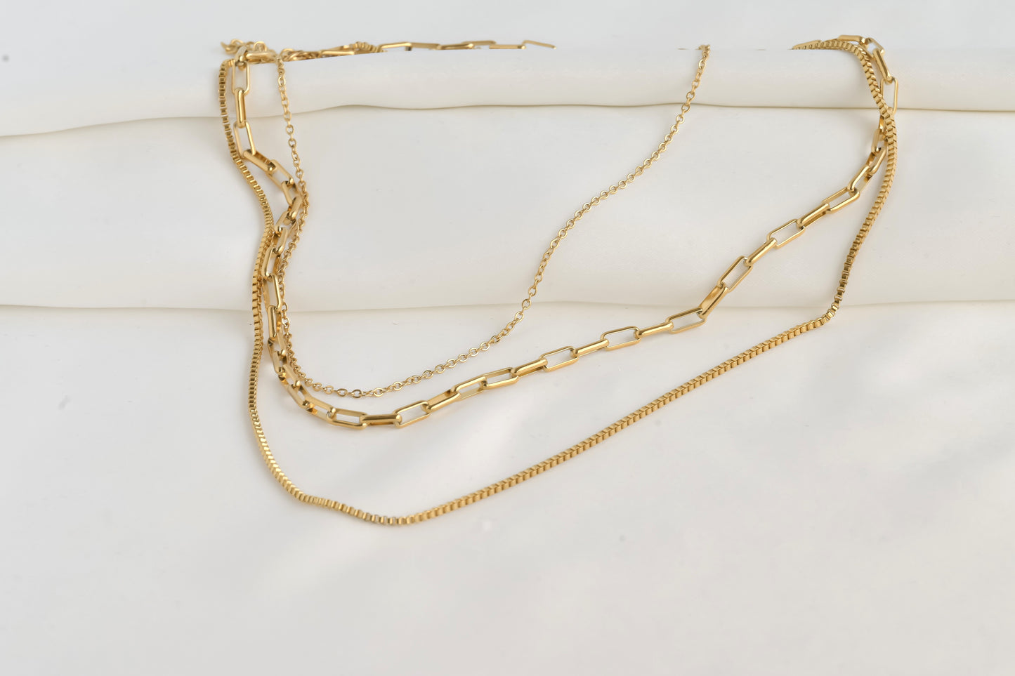 Layered Paperclip Necklace