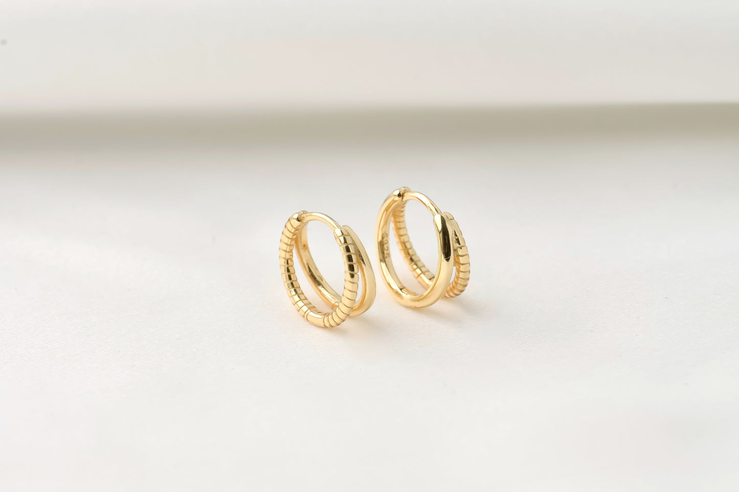 Silver Small Split Hoops