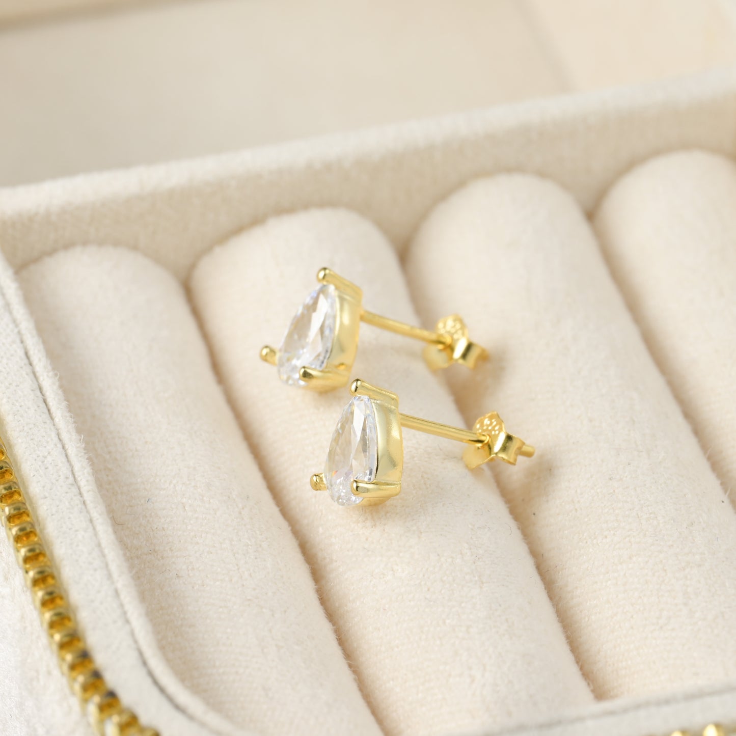 Pear Diamond Studs