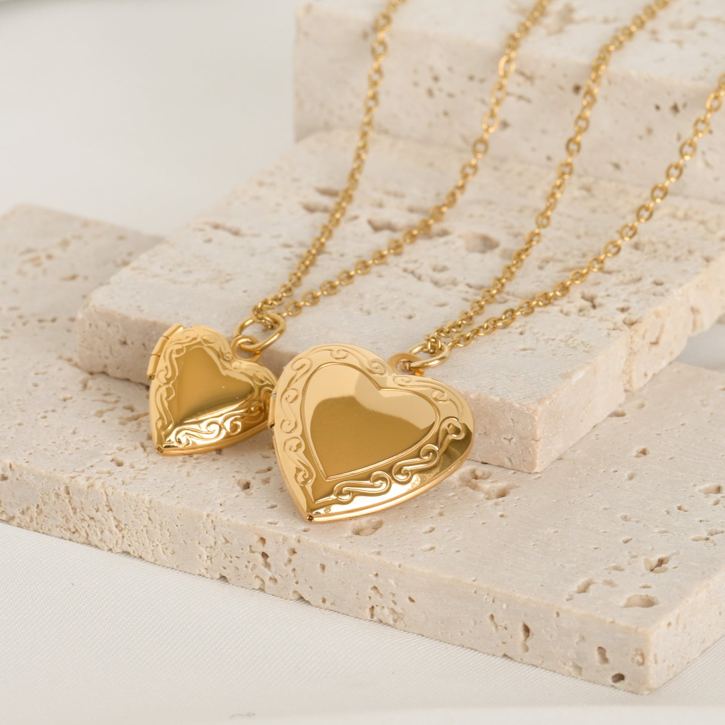 Heart Locket Pendant Necklace