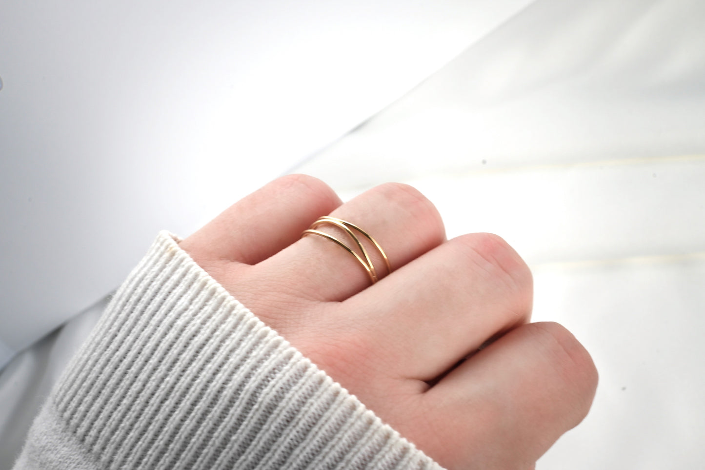 Layered Wire Ring