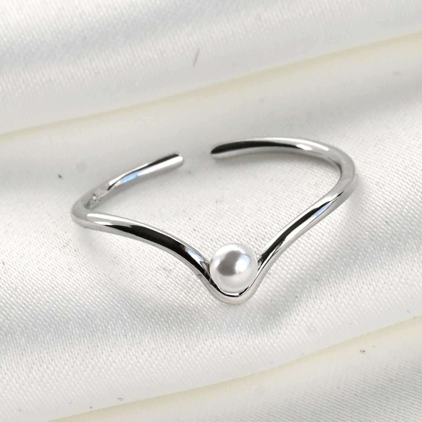 Open Pearl Ring