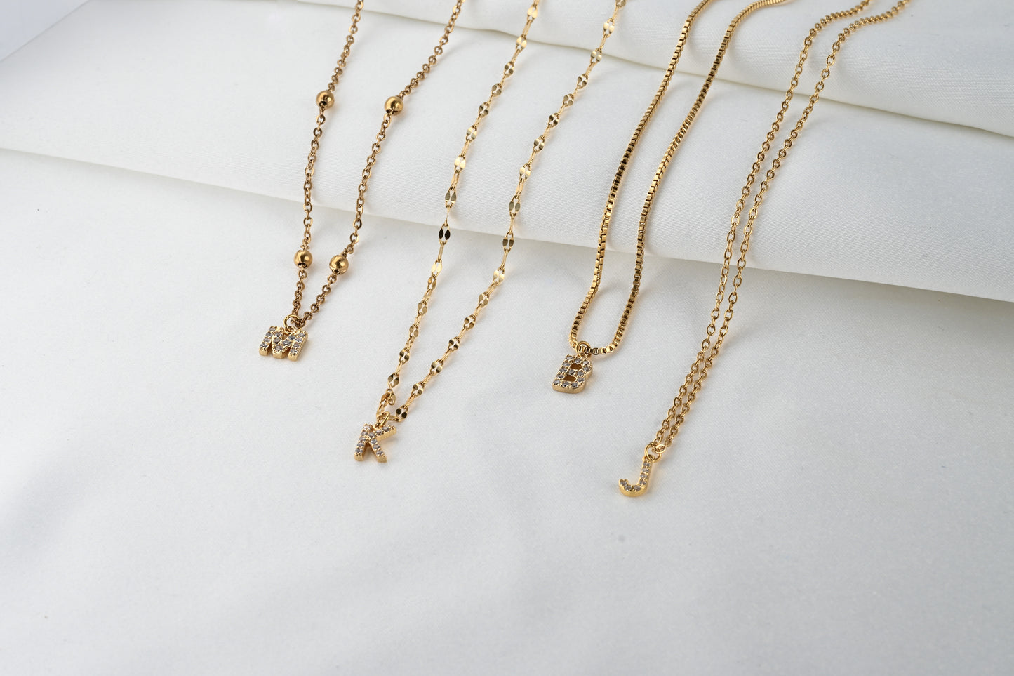 Diamond Initial Necklace