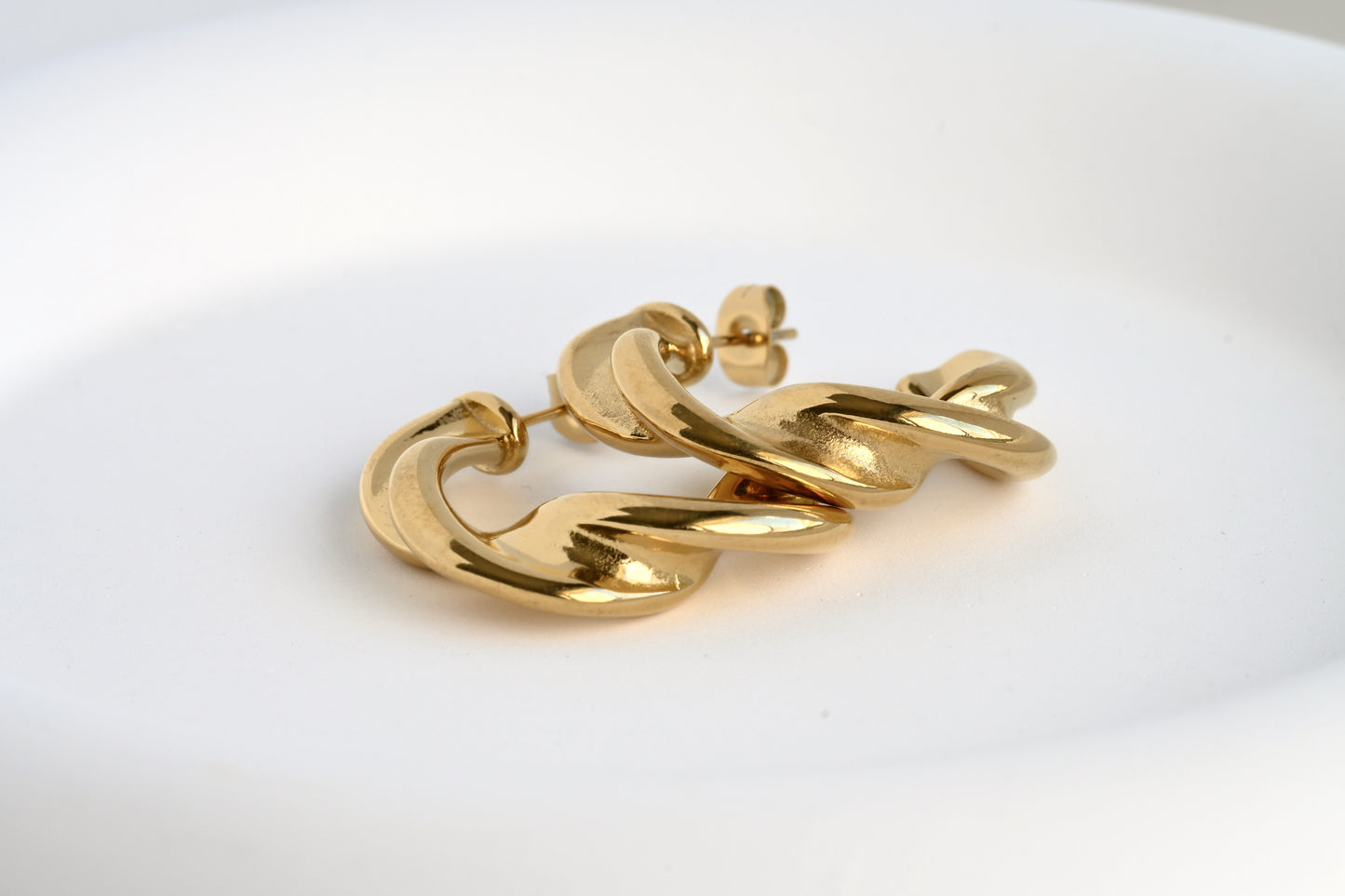 Chunky Twisted Hoops