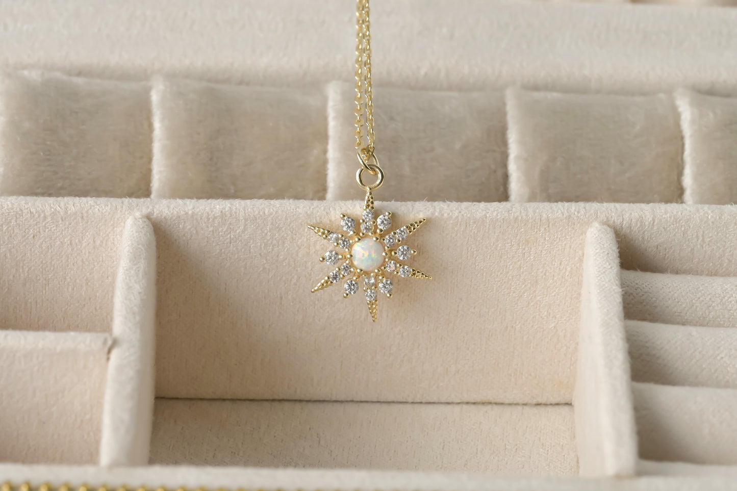 Opal North Star Necklace