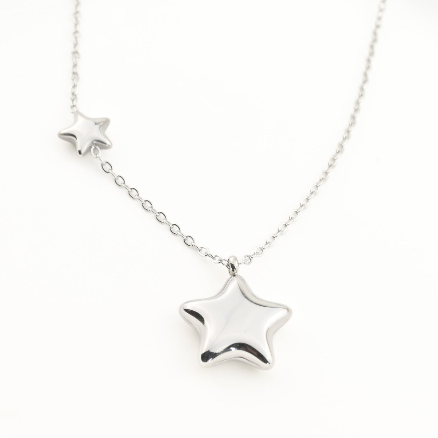 Puffed Star Necklace