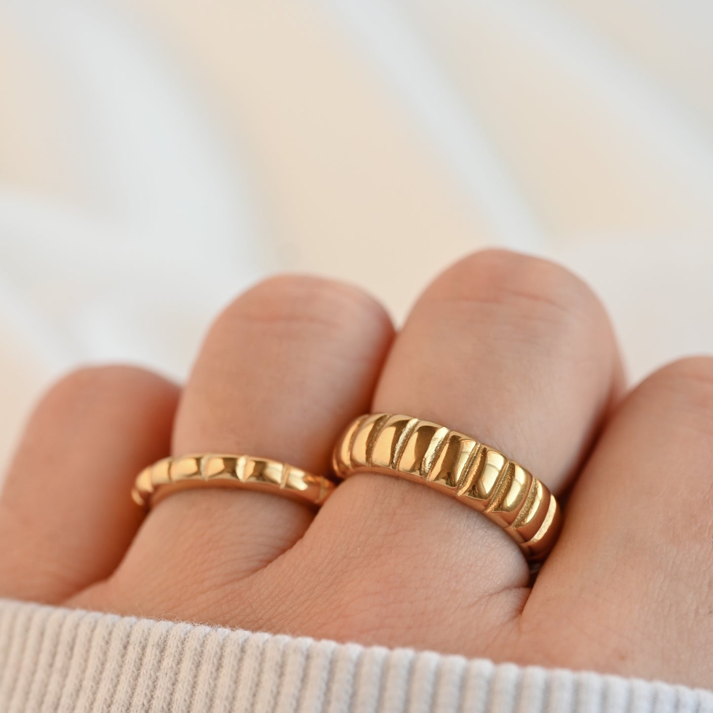 Puffy Ribbed Ring