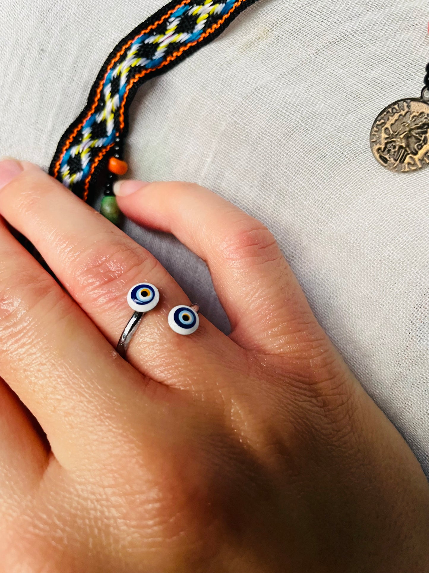 Evil Eye Wrap Ring