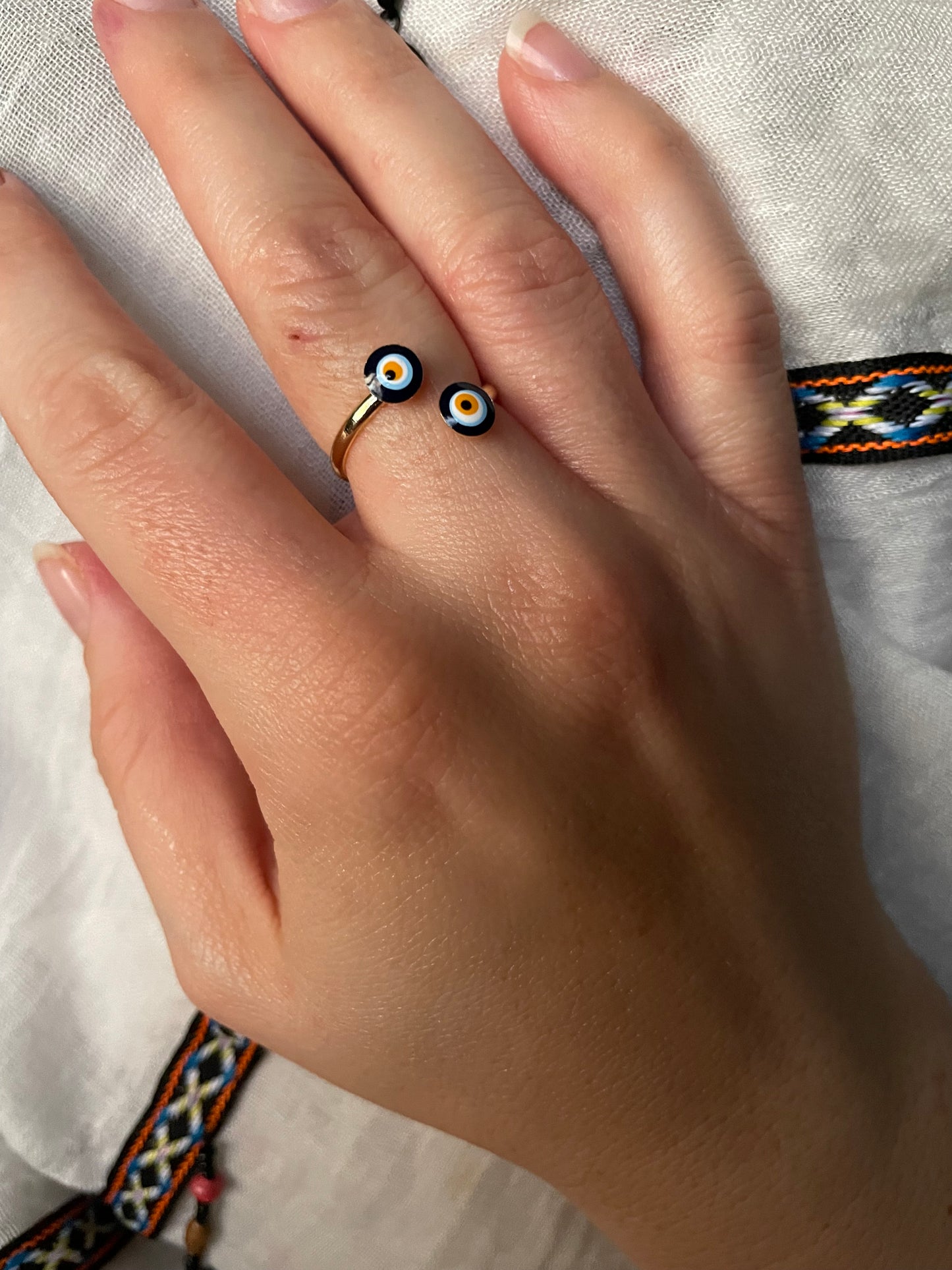 Evil Eye Wrap Ring