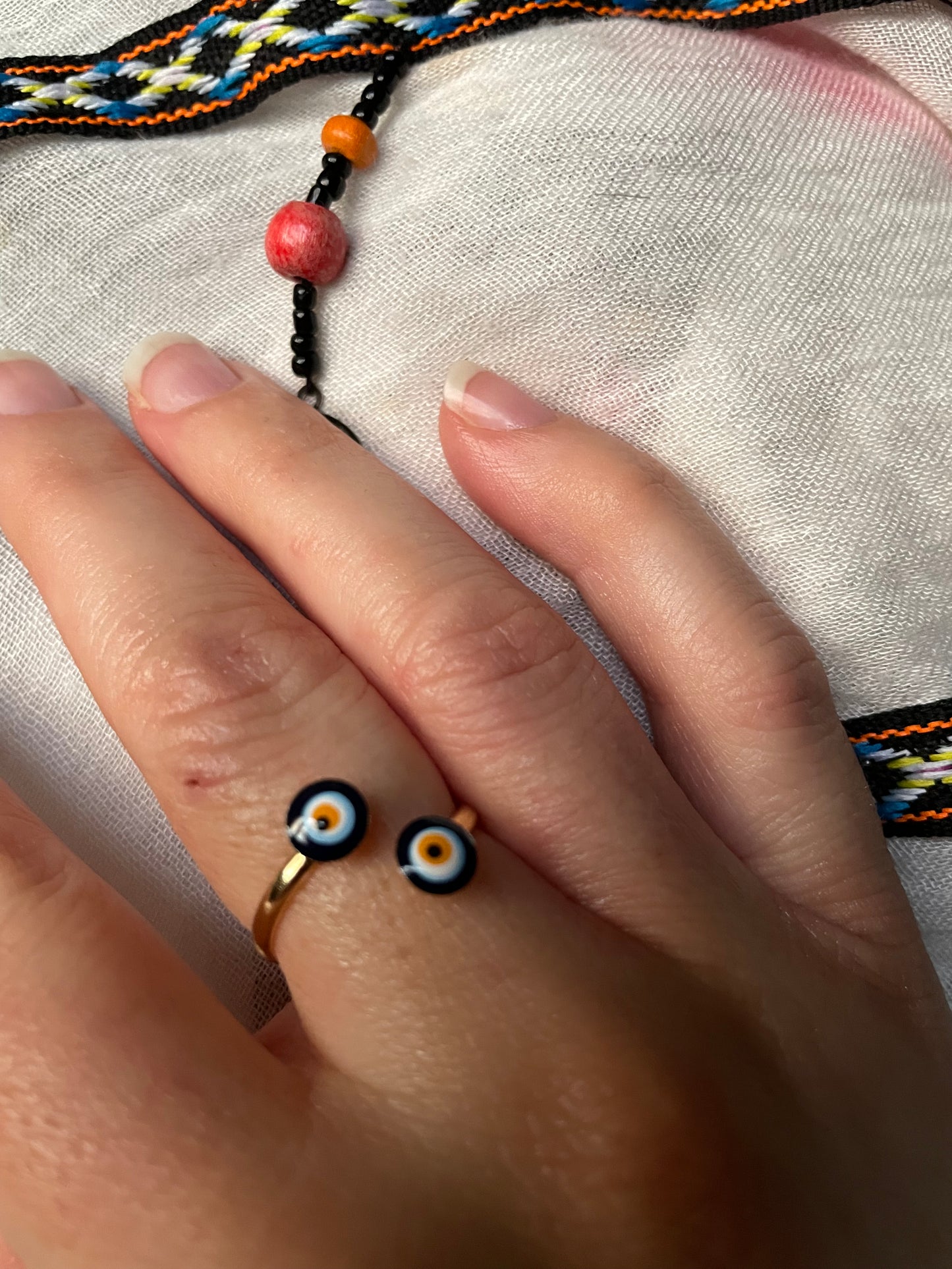 Evil Eye Wrap Ring