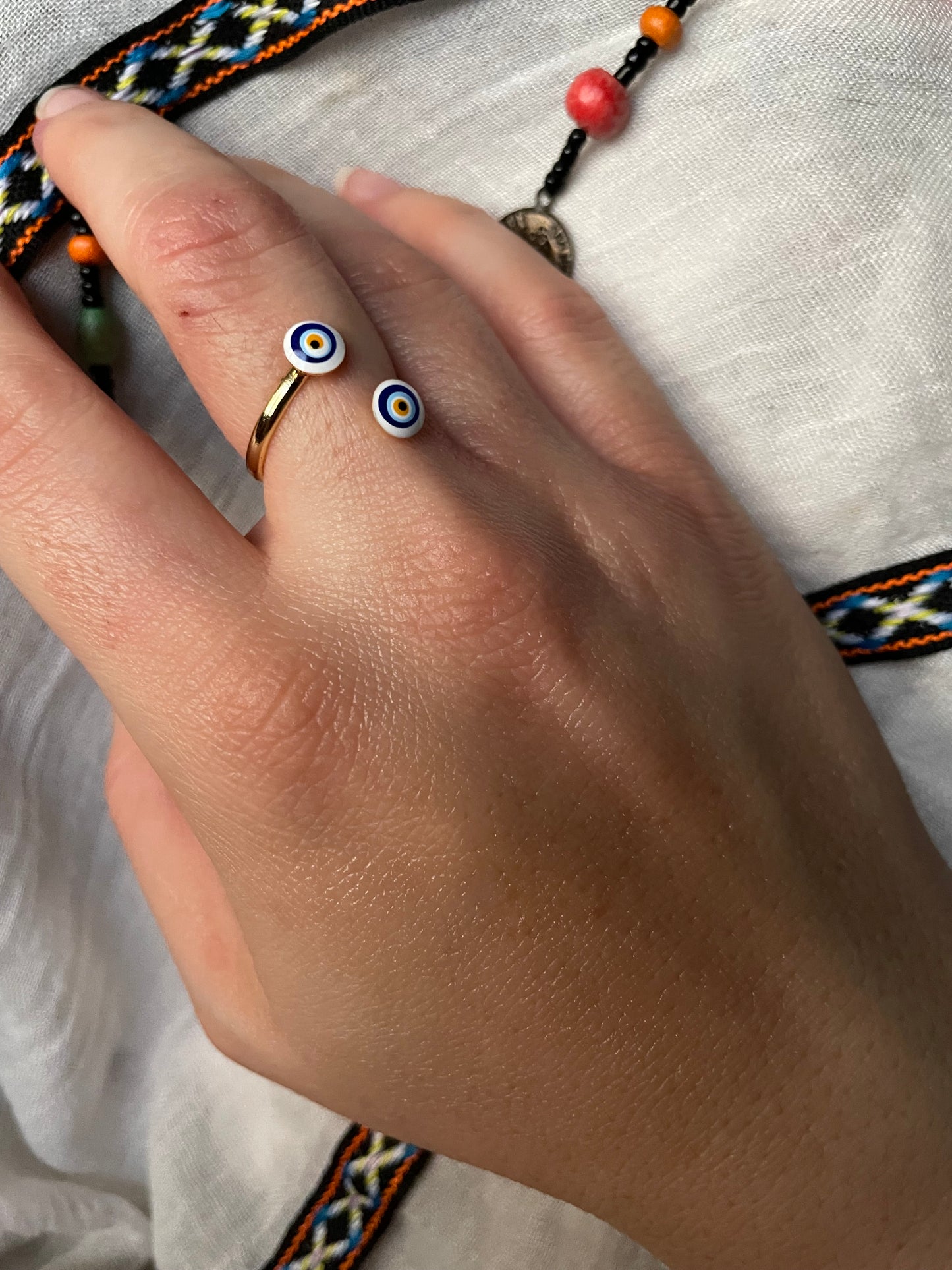 Evil Eye Wrap Ring