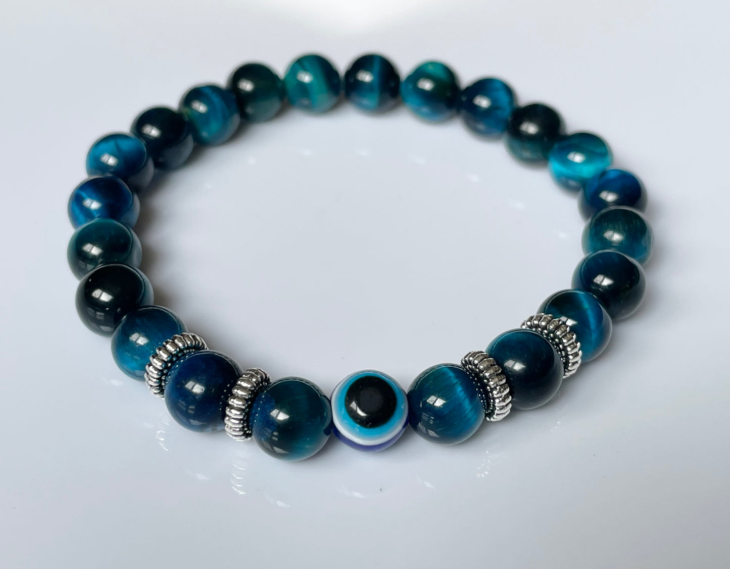 Evil Eye Natural Stone Bracelet