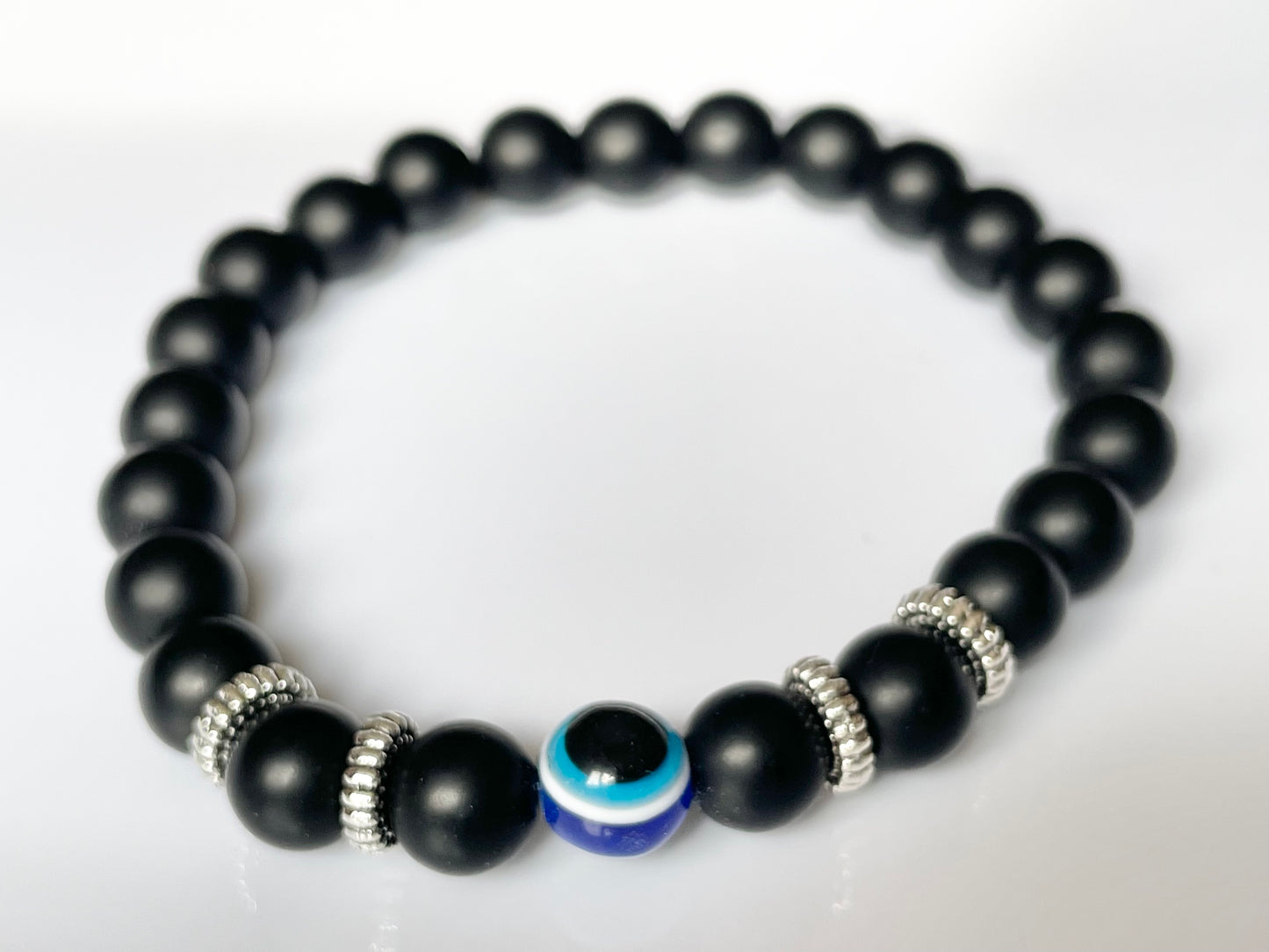 Evil Eye Natural Stone Bracelet