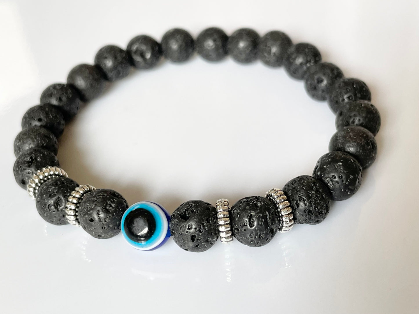 Evil Eye Natural Stone Bracelet