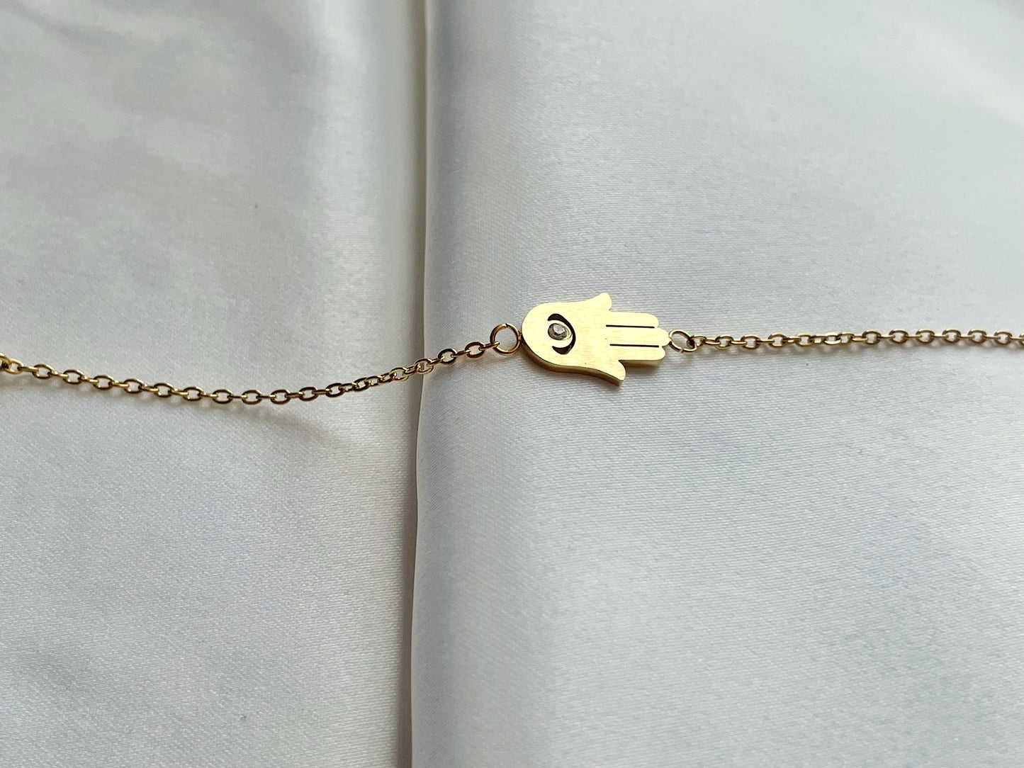 Dainty Hamsa Bracelet