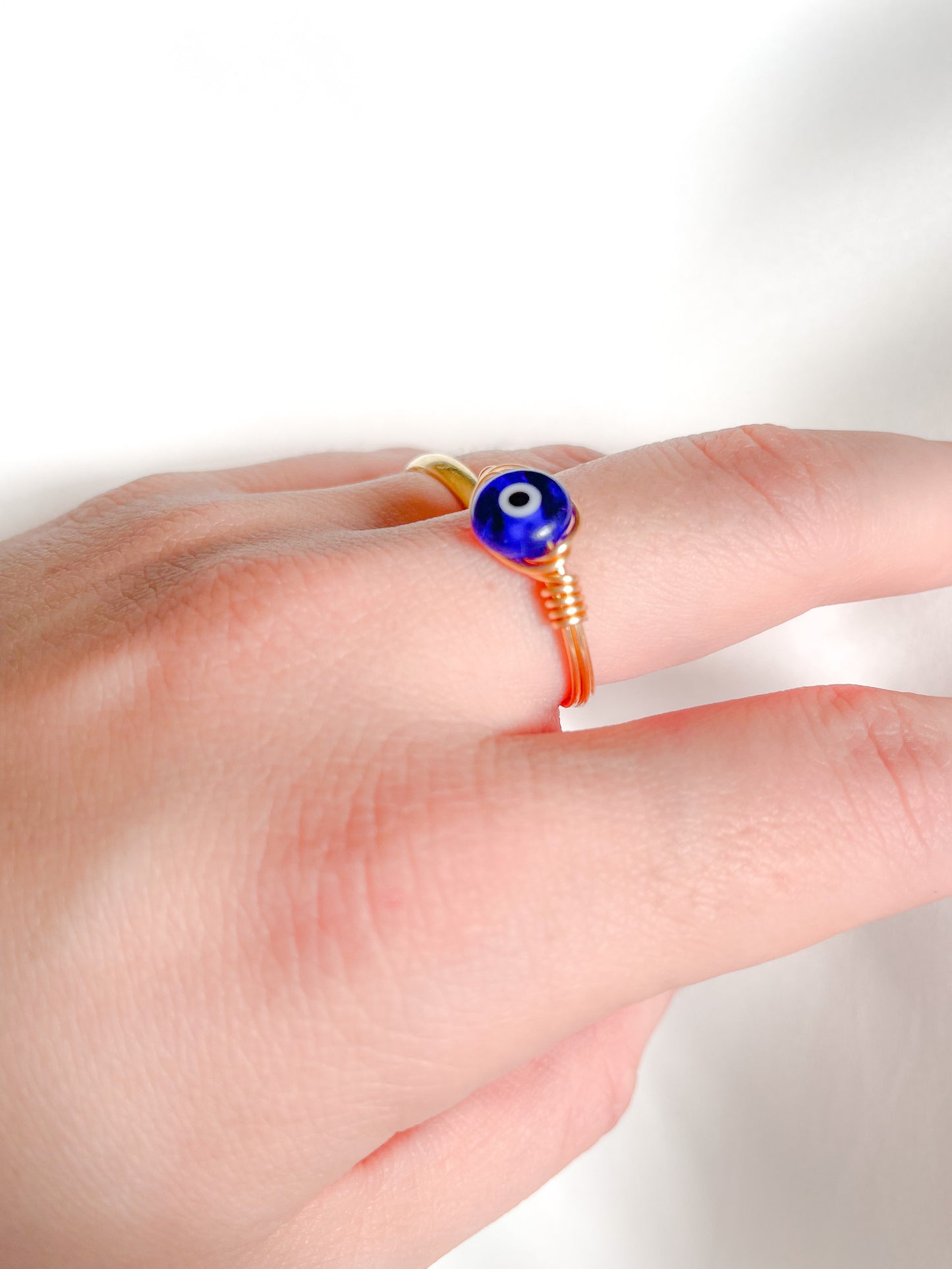 Evil Eye Wire Ring
