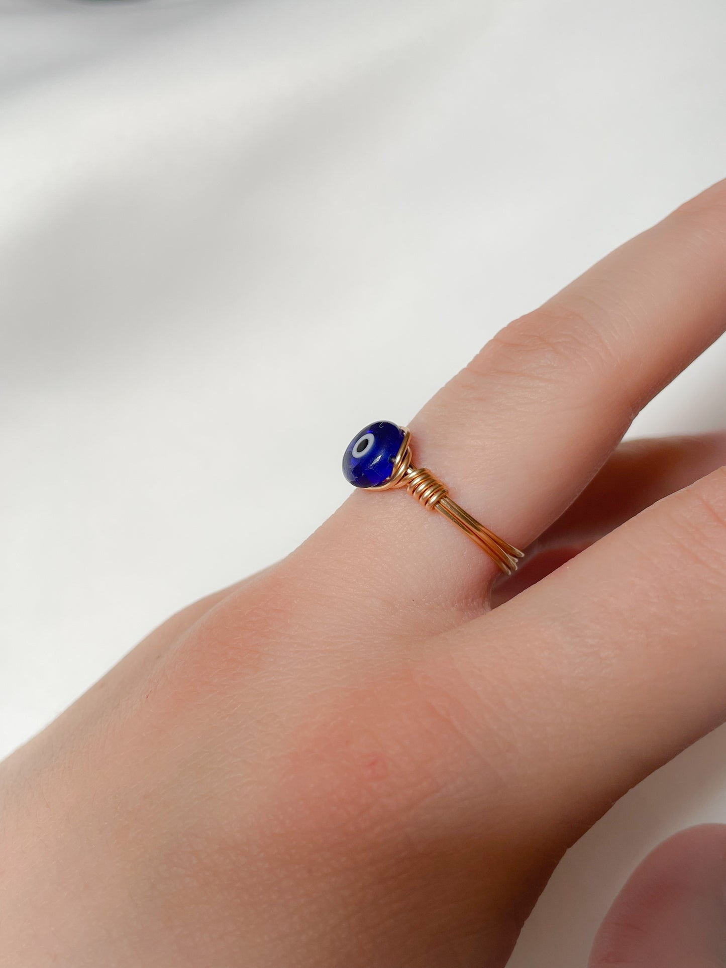 Evil Eye Wire Ring