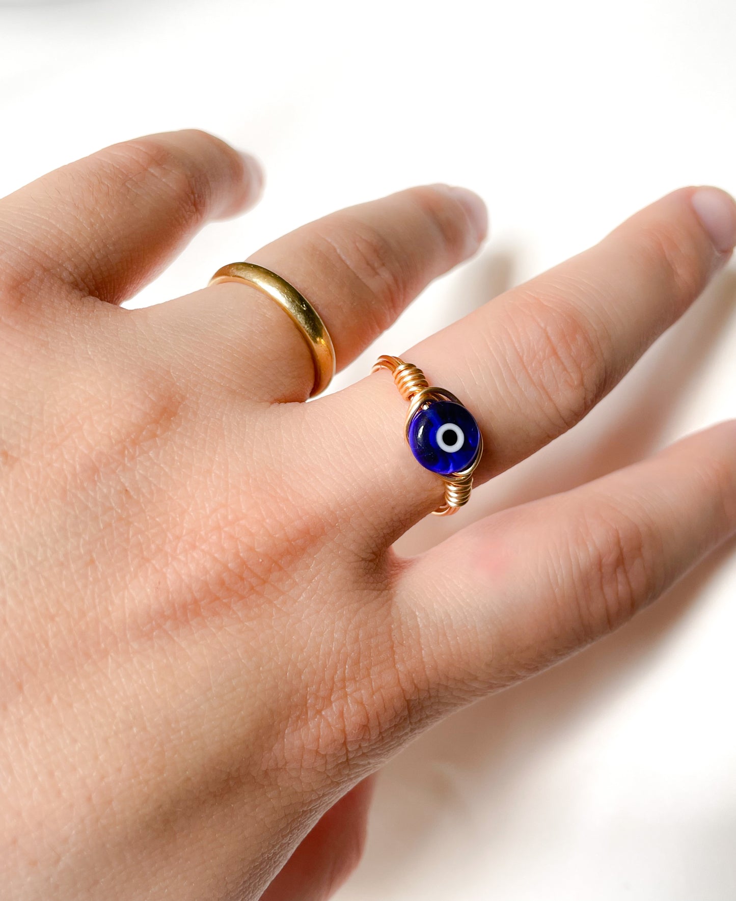 Evil Eye Wire Ring
