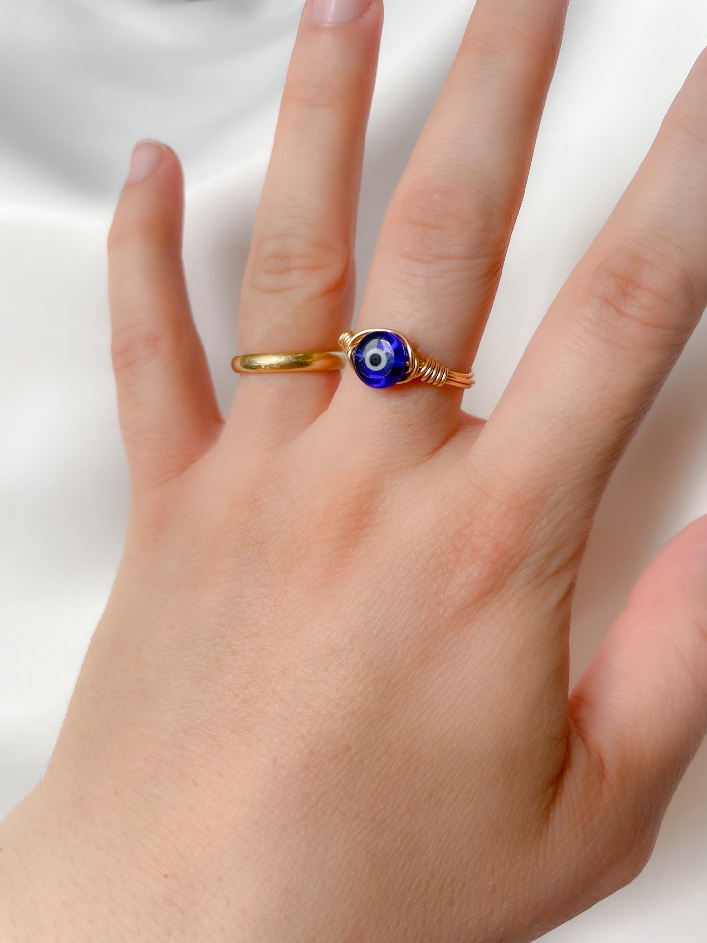 Evil Eye Wire Ring