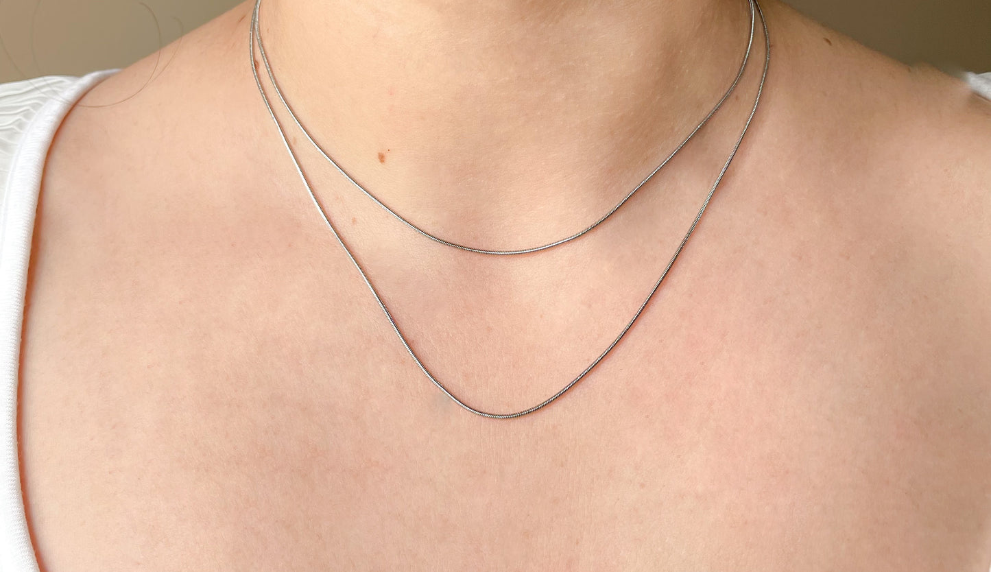 Layered Snake Chain Necklace
