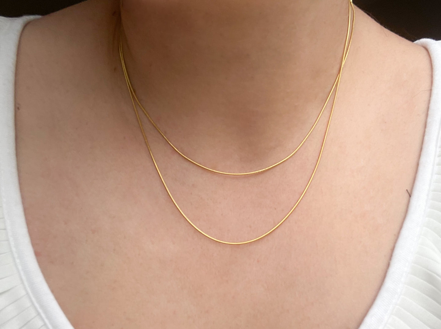 Layered Snake Chain Necklace