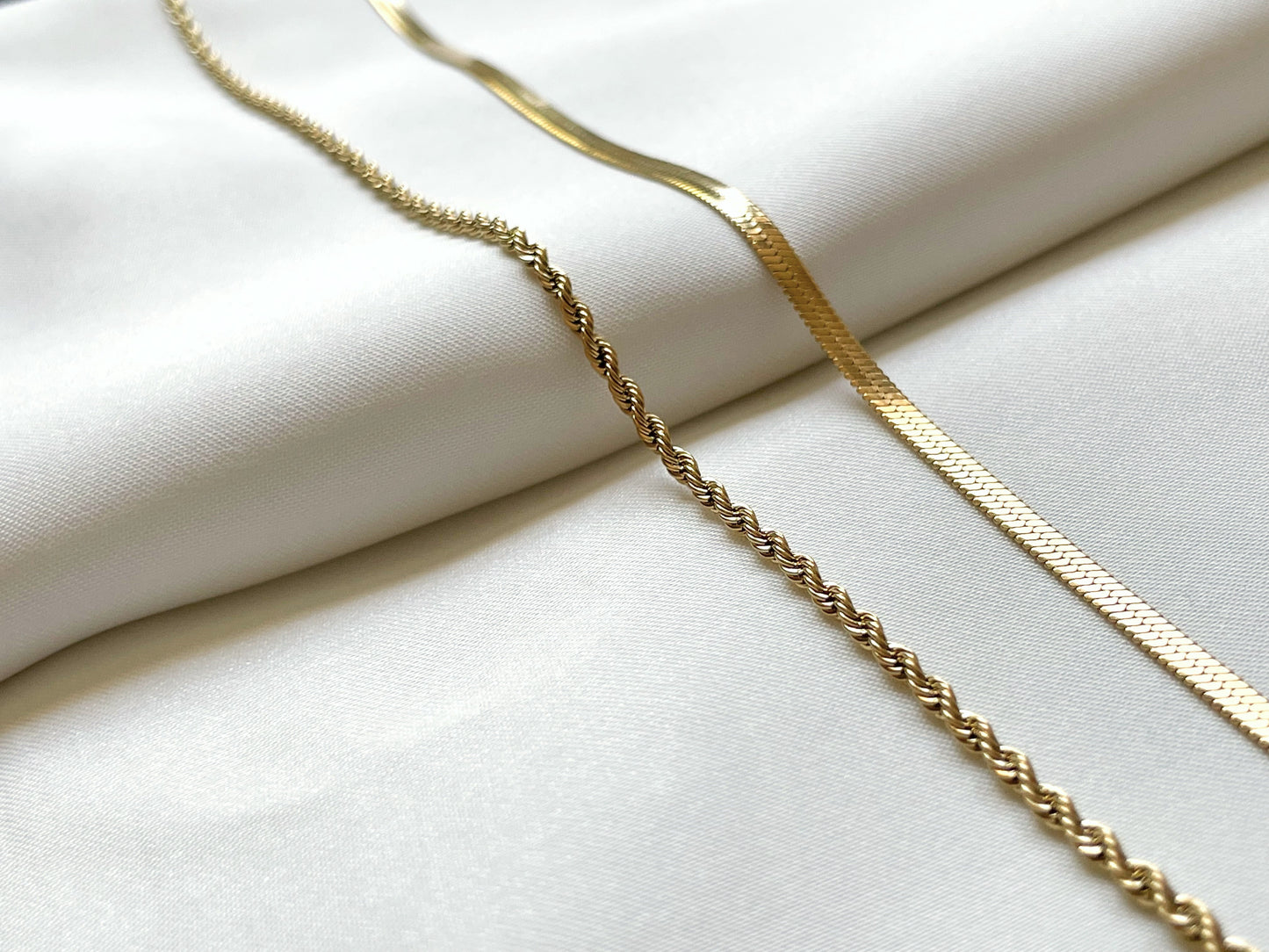 Herringbone Rope Necklace Set
