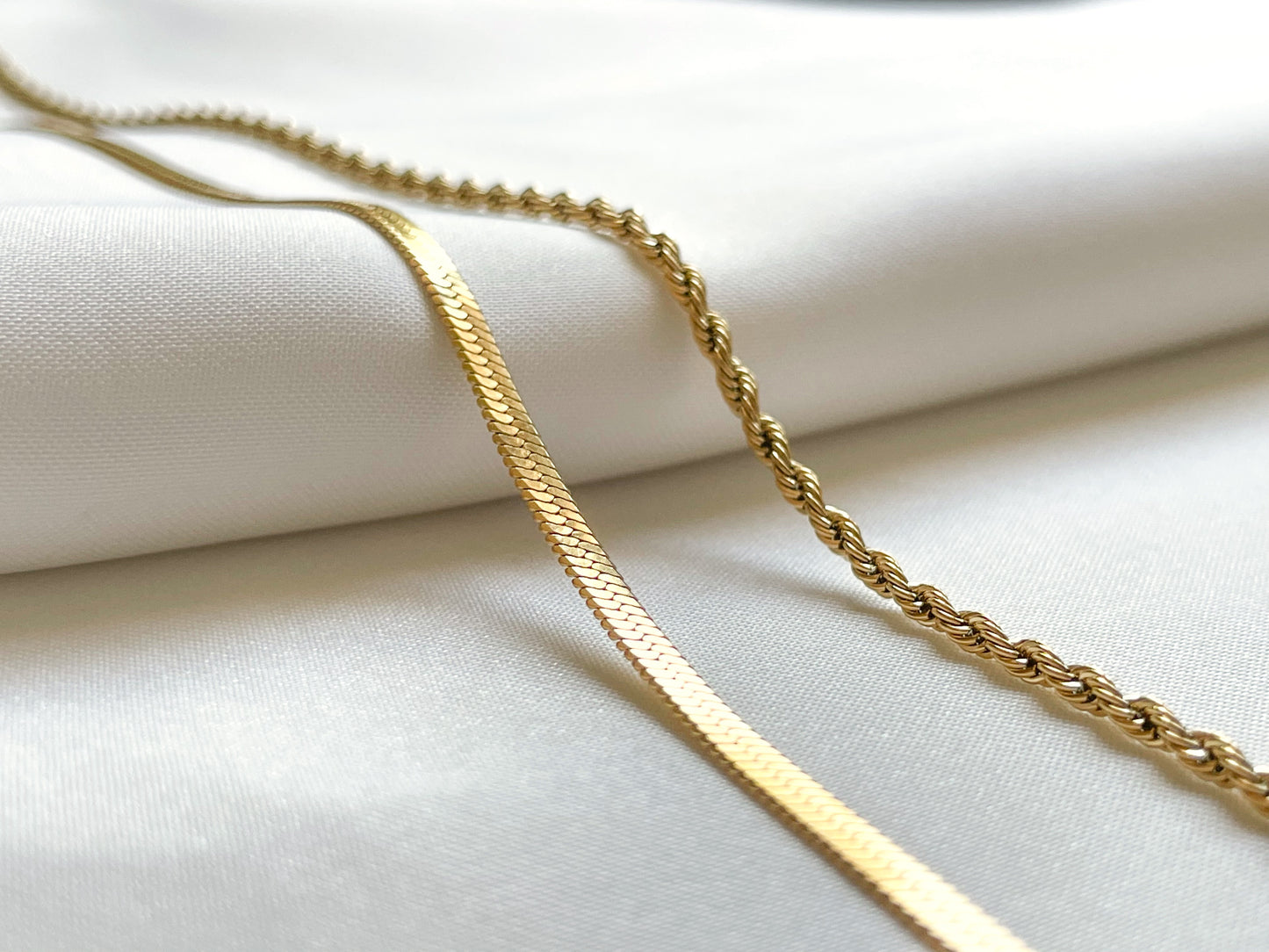 Herringbone Rope Necklace Set