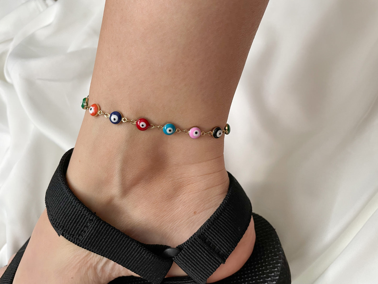 Boho Evil Eye Anklet