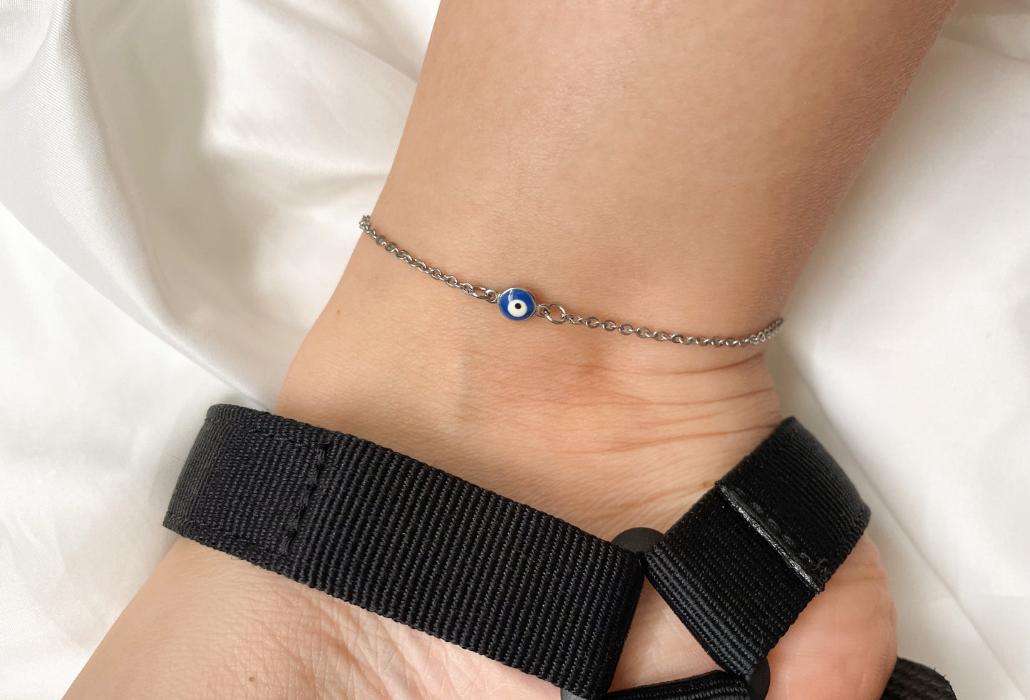 Dainty Evil Eye Anklet