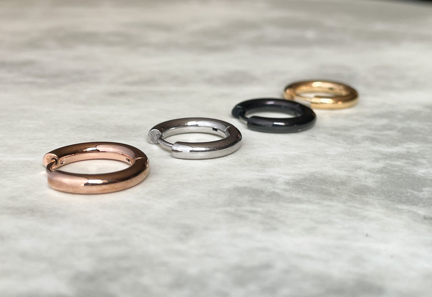 Men's Thin Hoop Earrings