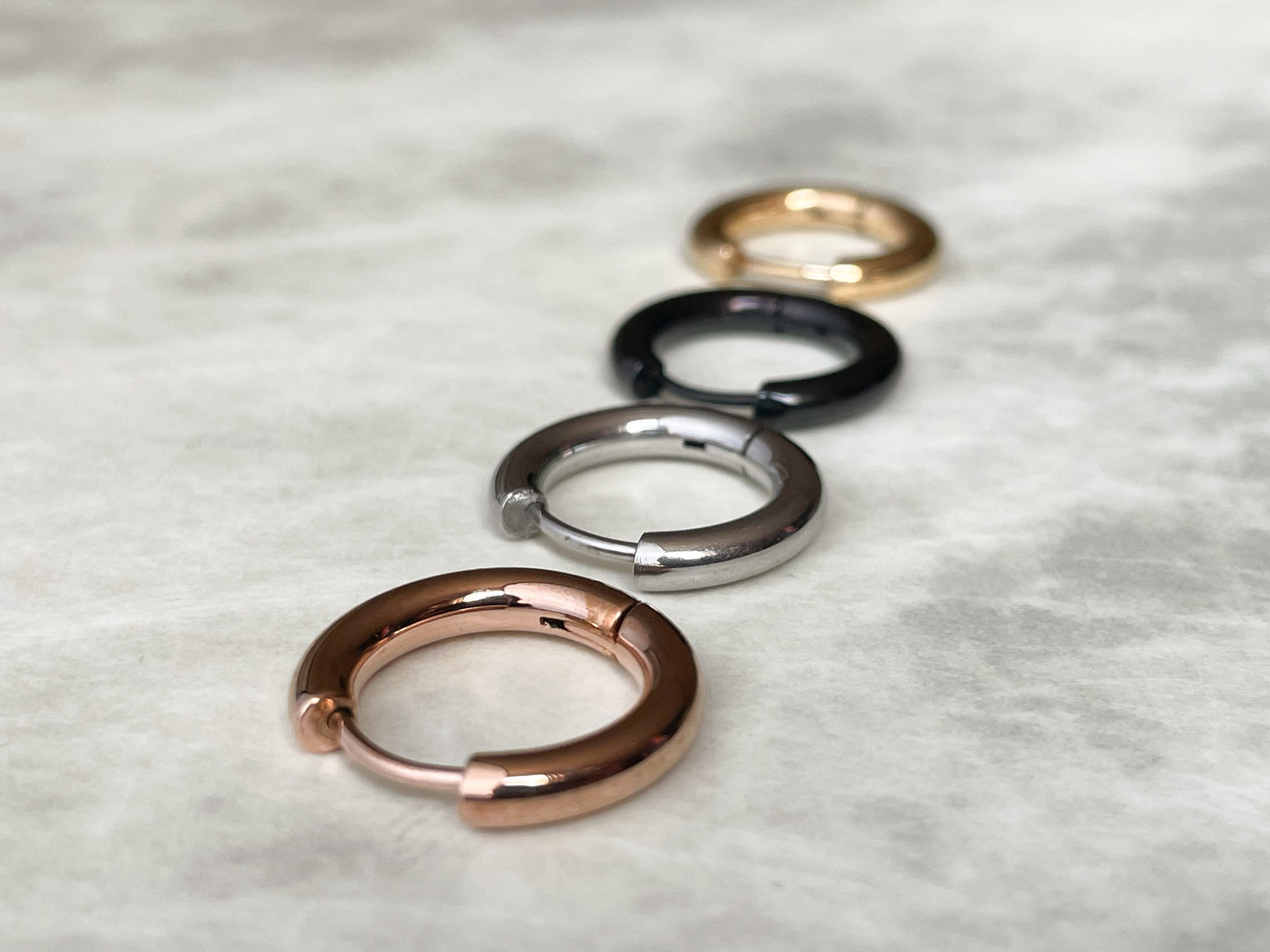 Men's Thin Hoop Earrings