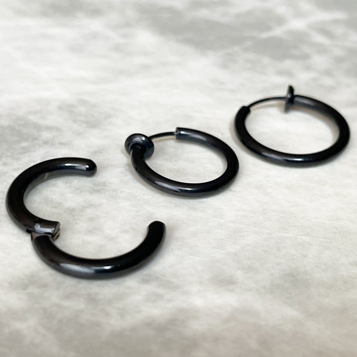Black Clip-on Earrings