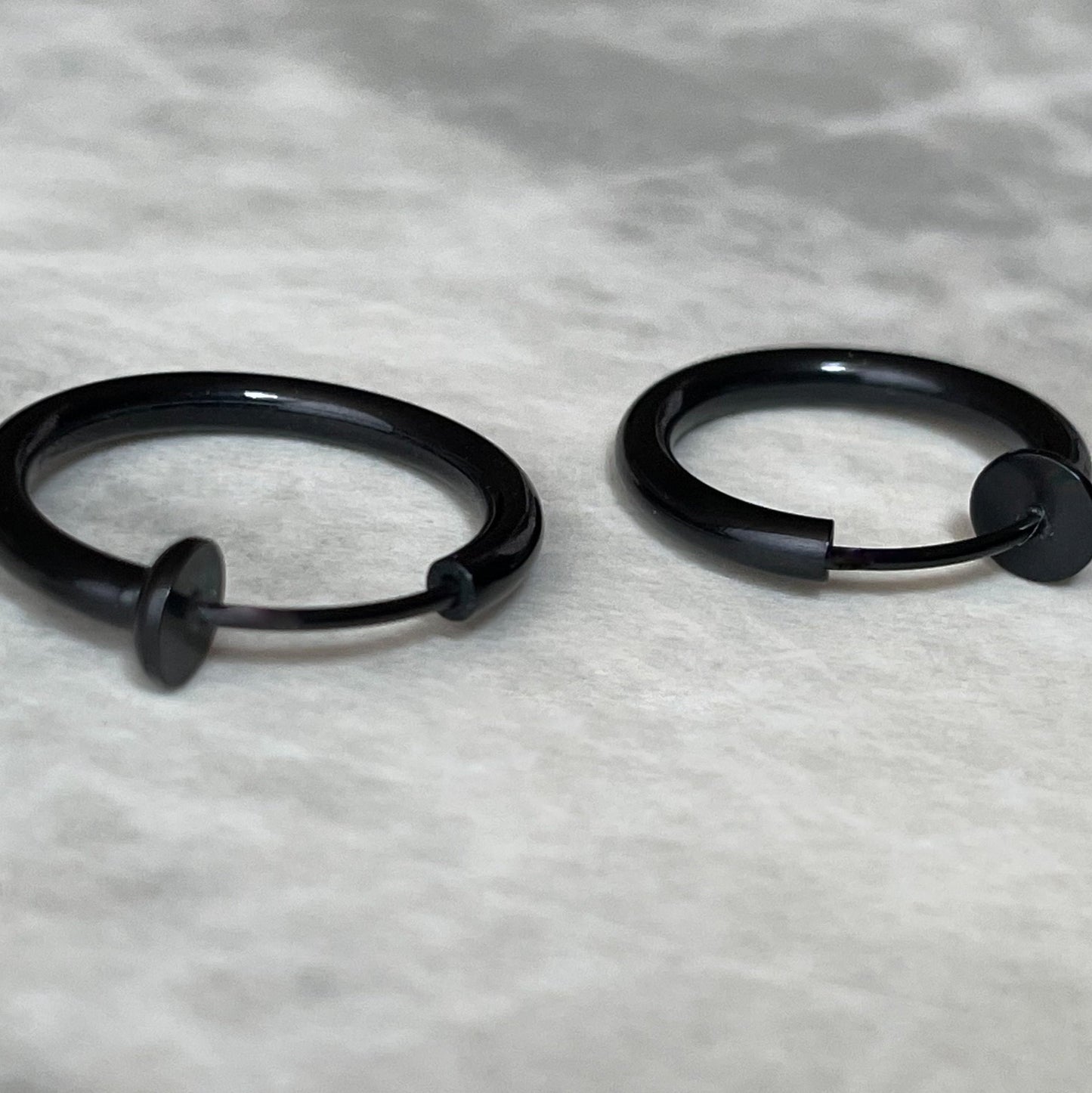 Black Clip-on Earrings