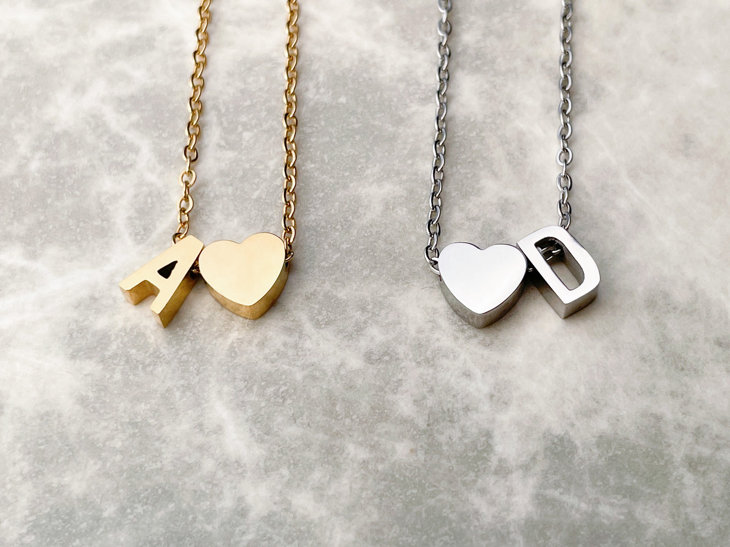 Initial Heart Necklace