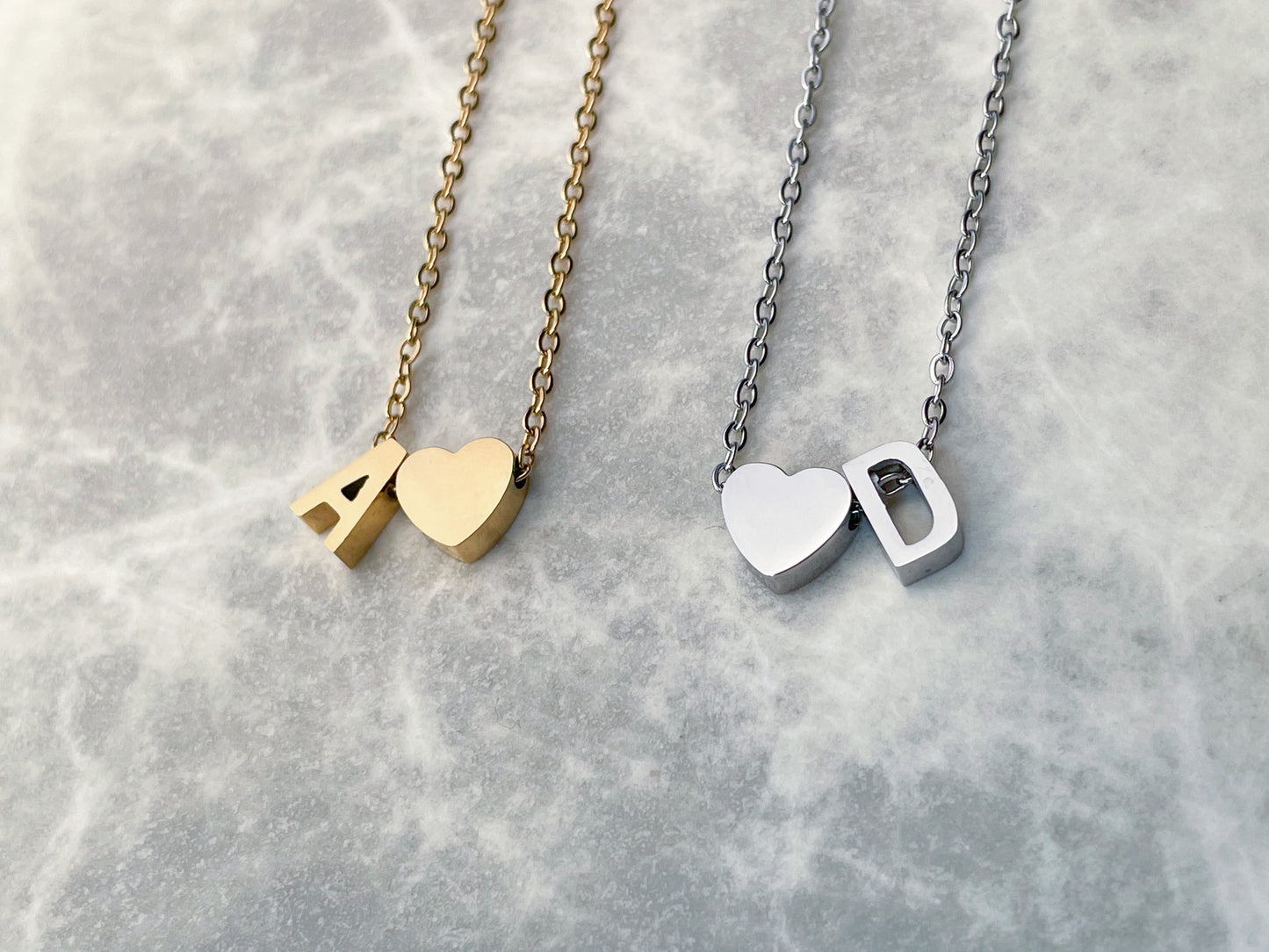Initial Heart Necklace